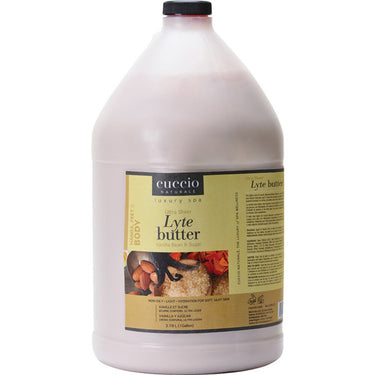 Cuccio Ultra Sheer Non Oily Lyte Butter - Vanilla Bean & Sugar - for Hands, Feet & Body / 1 Gallon