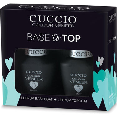Cuccio Veneer - Colour Veneer Base to Top - 0.43 oz. Base Coat + 0.43 oz. Top Coat