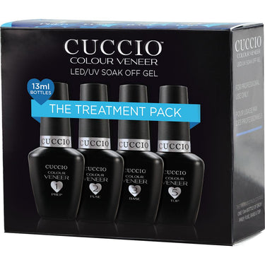Cuccio Veneer - Colour Veneer Soak Off Gel "The Treatment Pack" - Everything Needed to Provide Cuccio Colour Veneer Services in One Convenient Pre-Pack