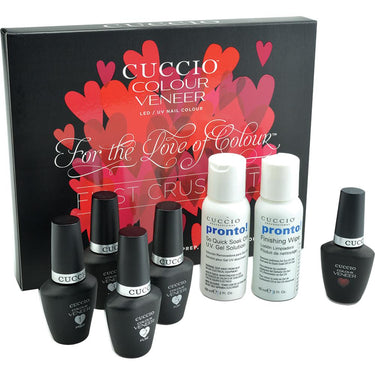 Cuccio Veneer - Soak Off Veneer Kit - Basic - "First Crush" Kit Contains The Basics to Perform a Soak Off Veneer Service