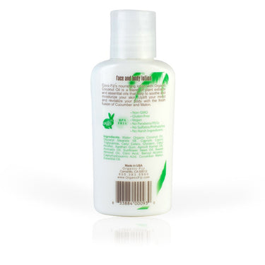 Cucumber Melon Face & Body Lotion Infused with Raw Coconut Oil / 3 oz. / Case of 20 Bottles by Organic Fiji by Organic Fiji