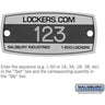 Custom Engraved Name/Number Plate - for Metal Locker Door by Salsbury – Default Title by Salsbury