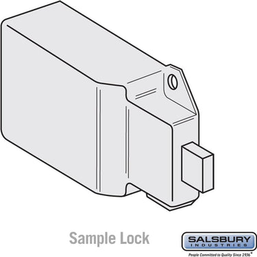 Custom Lock Installation for Designer Wood Locker Door - Lock Provided By Owner by Salsbury – Default Title by Salsbury (view 2)