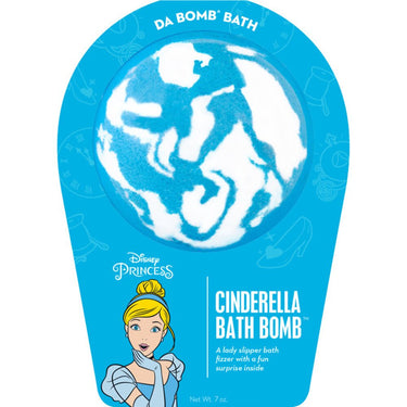 Da Bomb Bath Bomb Disney Princess - CINDERELLA BATH BOMB - An Lady Slipper Bath Fizzer with a Fun Suprise Inside! / 7 oz. - 2.75" Diameter