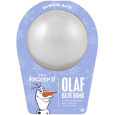 Da Bomb Bath Bomb Frozen II - OLAF BATH BOMB - A Winter Sparkle Bath Fizzer with a Fun Suprise Inside! / 7 oz. - 2.75" Diameter