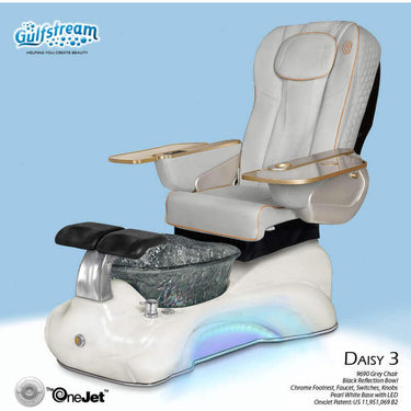 Daisy 3 Pedicure Spa with Upgraded 9690 Chair / Featuring Advanced Massage Therapy by Gulfstream