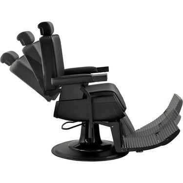 Dalton Modern Barber Chair / Black with Matte Black Frame by Hans Equipment