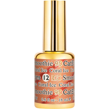 DC 9D Cat Eye Gel Smoothie #12 Coral Ice / 0.6 fl. oz. - 18 mL.
