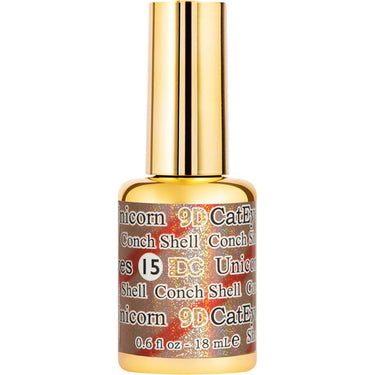 DC 9D Cat Eye Gel Unicorn #15 Congh Shell / 0.6 fl. oz. - 18 mL.