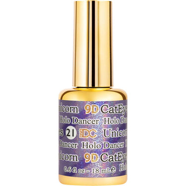 DC 9D Cat Eye Gel Unicorn #21 Holo Dancer / 0.6 fl. oz. - 18 mL.