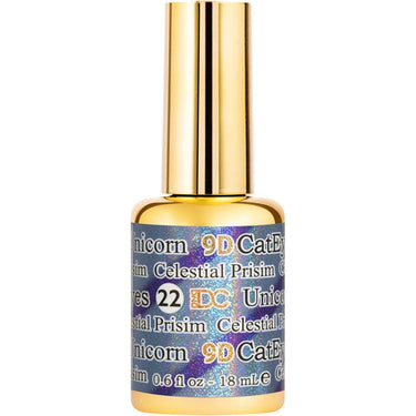 DC 9D Cat Eye Gel Unicorn #22 Celestial Prism / 0.6 fl. oz. - 18 mL.