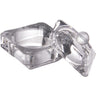 Deluxe Glass Jar with Lid - Square - 10 mL. by DL Pro