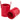 Deluxe Leather Cosmetic / Nail Brush Holder - Red - Each