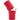 Deluxe Leather Cosmetic / Nail Brush Holder - Red - Each