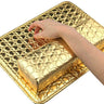 Deluxe Manicure Mat Cushion Set - Stylish &amp; Elegant Mat &amp; Pillow - Gold