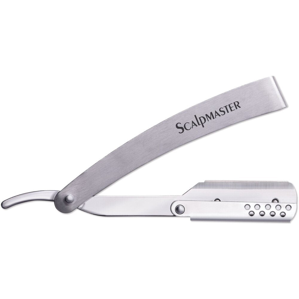 Deluxe Straight Edge Shaving Razor with 5 Blades by Scalpmaster – Pure ...