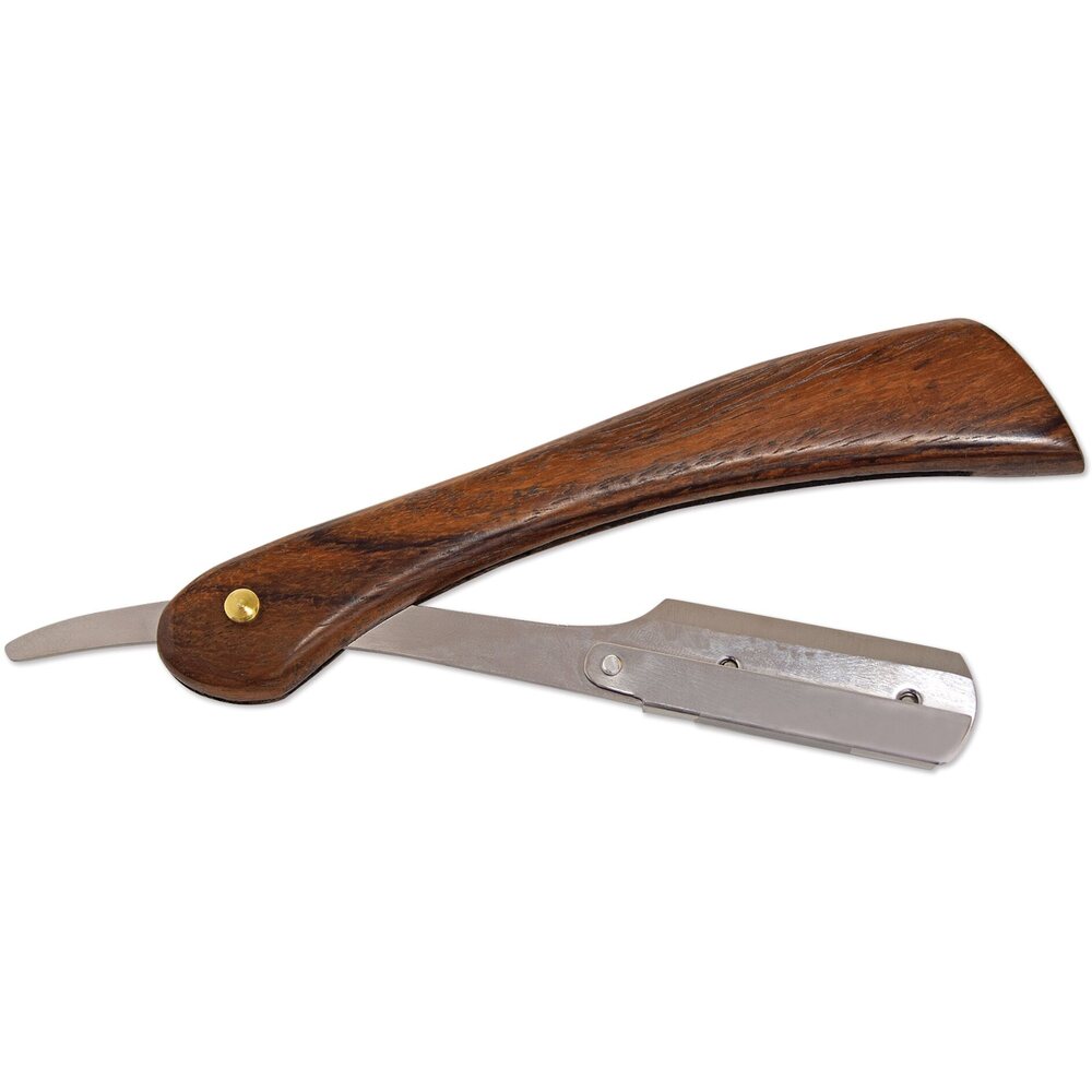 Deluxe Wood Handle Straight Razor by Scalpmaster – Pure Spa Direct