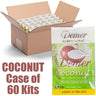 Demer Deluxe 4-in-1 Pedi-in-a-Box - COCONUT / Pedi Bomb + Organic Sugar Scrub + Collagen Mask + Shea Butter Massage Cream / Case of 60 Sets