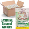 Demer Deluxe 4-in-1 Pedi-in-a-Box - JASMINE / Pedi Bomb + Organic Sugar Scrub + Collagen Mask + Shea Butter Massage Cream / Case of 60 Sets