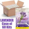 Demer Deluxe 4-in-1 Pedi-in-a-Box - LAVENDER / Pedi Bomb + Organic Sugar Scrub + Collagen Mask + Shea Butter Massage Cream / Case of 60 Sets