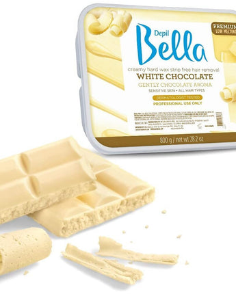 Depil Bella Hard Wax White Chocolate / 28.2 oz. - 800 grams X 6 Units = 10.58 lbs. - 4.8 Kilos