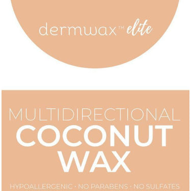 Dermwax Elite - Multidirectional Coconut Wax - Stripless Hard Wax Beads / 2 Lbs. Bag / Case of 4 Bags = 8 lbs. Total by Dermwax
