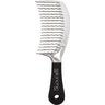 Detangling Comb with Wavy Teeth and Rubber Handle / 8-1/2" by Salonchic