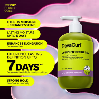 DevaCurl Quench'N Define Gel / 12 oz.