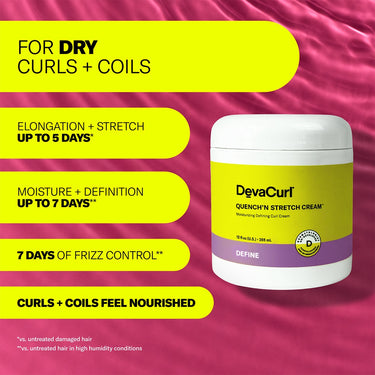DevaCurl Quench'N Stretch Cream / 12 oz.