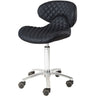 Diamond Manicure Technician Stool / Available in Black, Chocolate, Khaki, or Gray by Whale Spa