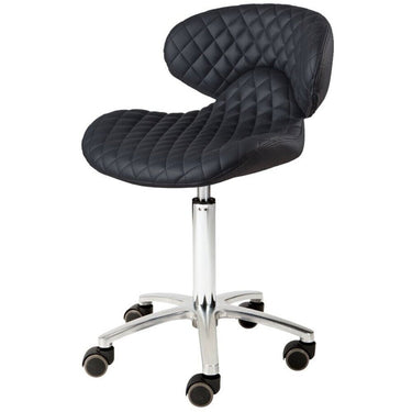 Diamond Manicure Technician Stool / Available in Black, Chocolate, Khaki, or Gray by Whale Spa