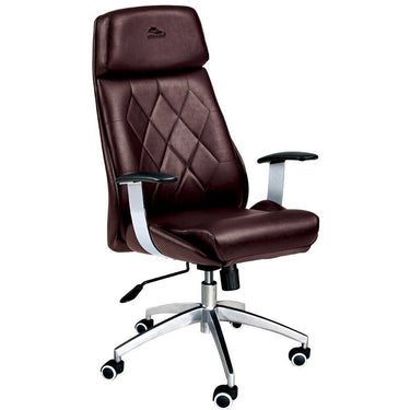 Diamond Rolling Customer Chair / Available in Black, Chocolate, Khaki, Gray, or White by Whale Spa