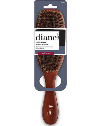 Diane 100% Boar Wave Brush (Medium Bristles)