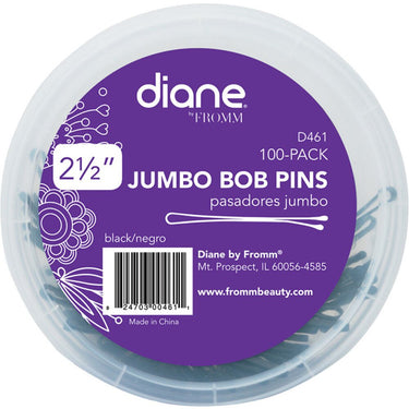 Diane 2-1/2" Jumbo Bobby Pins - Black / 100 Per Tub