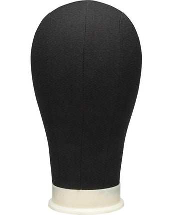 Diane 22" Black Canvas Mannequin Head