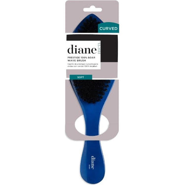 Diane Curved Prestige 100% Boar Wave Soft Brushes - Blue