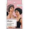 Diane Premium Silky Satin Bonnet / 2 Pack - Champagne & Black