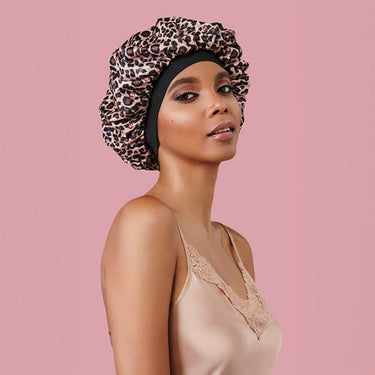 Diane Premium Silky Satin Bonnet / 2 Pack - Champagne & Black