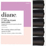 Diane Satin Foam Rollers Black - 1" / 8 Pack