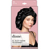 Diane Silky Satin Tie Bonnet Black
