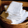 Diaper Style Soft Facial Cloths / 8 pack