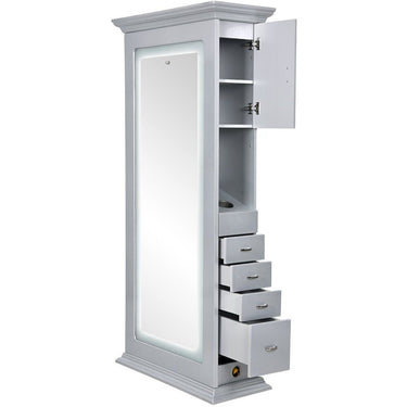 DIR Adonis Double LED Lighted Styling Station - SILVER