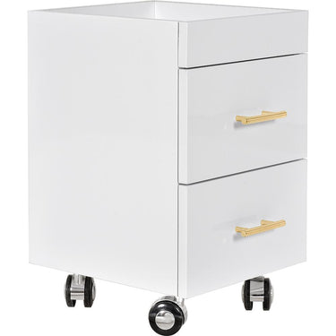 DIR Cannes Manicure Pedicure Trolley Cart - White