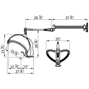 DIR Damita Wall Mounted Hair Color Processor
