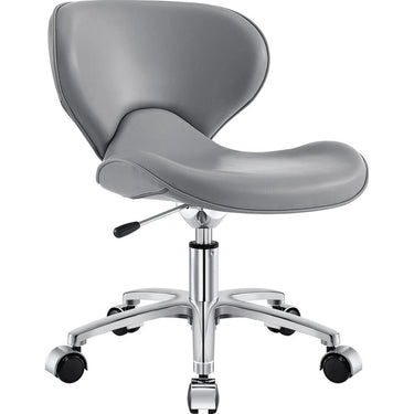 Esperto Low Pedicure Stool - GREY / 10.25" - 12.25" Adjustable Seat Height by DIR Salon Furniture