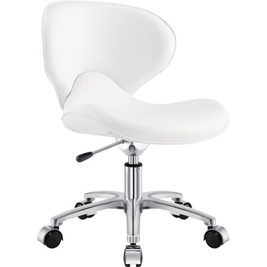 Esperto Low Pedicure Stool - WHITE / 10.25" - 12.25" Adjustable Seat Height by DIR Salon Furniture