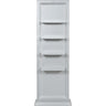 DIR Gondola Free Standing Double Retail Display Shelf - Gray