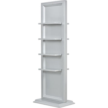 DIR Gondola Free Standing Double Retail Display Shelf - Gray