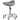 DIR Harmony Medical Saddle Stool - GRAY / 22" - 29.125" Adjustable Seat Height + 6 Wheel Base