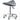 DIR Harmony Medical Saddle Stool - GRAY / 22" - 29.125" Adjustable Seat Height + 6 Wheel Base